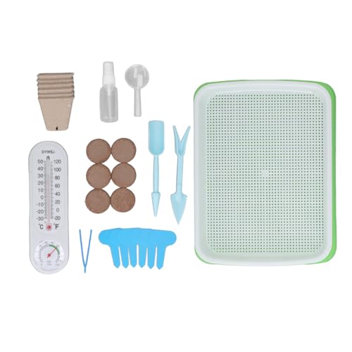 Mumusuki Kits de Cultivo para Niños, Juego de Jardín STEM Educativo de Plástico, Observe Cómo Crecen las Plantas con Libro de Registro y Guía de Germinación para Jardineros Jóvenes
