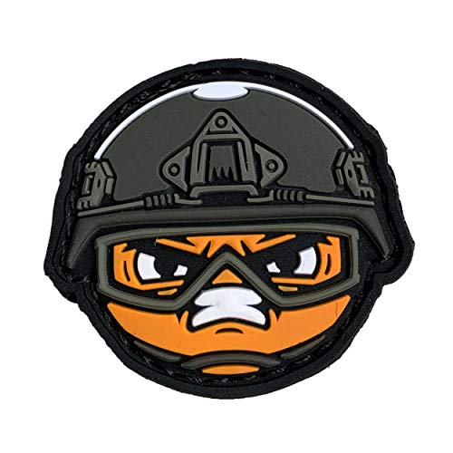 TactIcons #18 Grin Smiley Emoji Airsoft Patch Cover