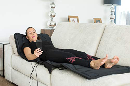 ECODE Colchón Masajeador, 10 Motores de Ondulación Vibrante, Colchoneta De Masaje con Calor Lumbar...