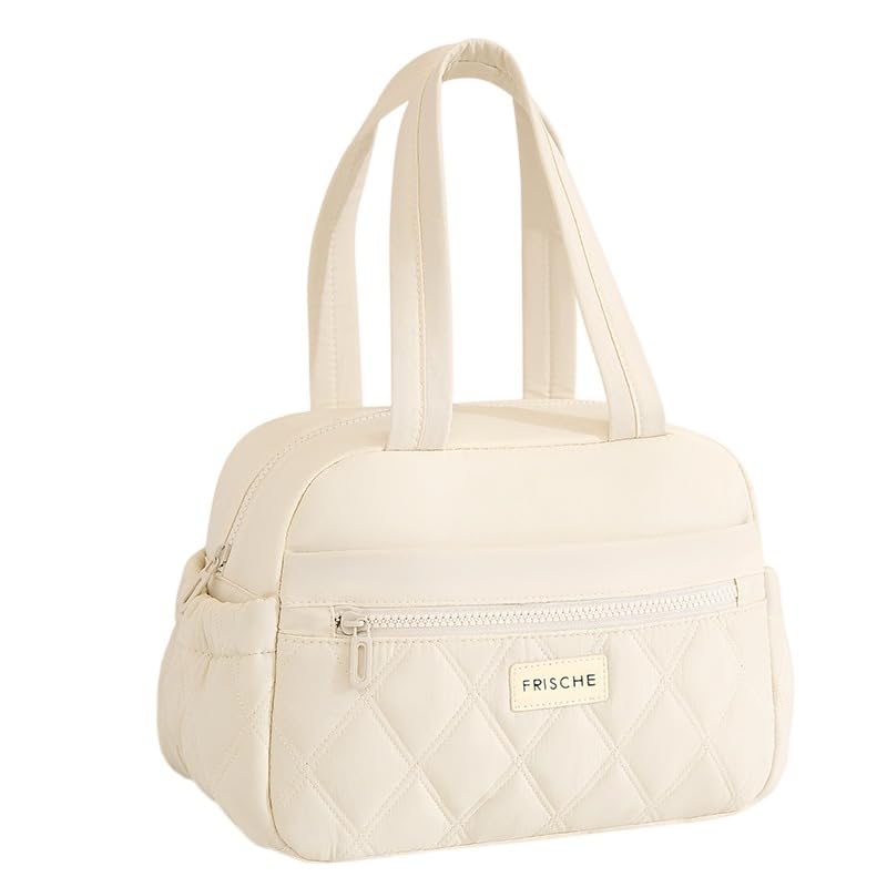 COOLOME Lunch Bag for Women Lunch Box Containter with Long Handle Two Front Pocket Side Pocket