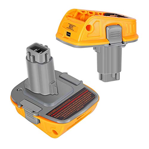 2 Stück XXDZ Akku Adapter DCA1820 Ersatz für Dewalt 18V Werkzeug, Convert Ersatz für Dewalt 20V Li-Ion Akku DCB205 Ersatz für Dewalt 18V Akku Werkzeuge Cover