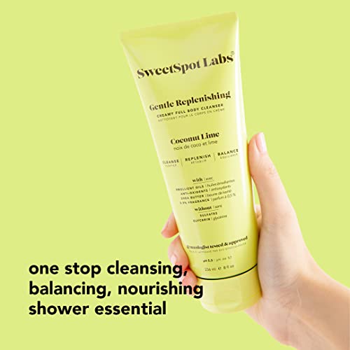 Image of SweetSpot Labs pH Balanced Wash, Sulfate Free, Clean, Gynecologist Tested & Approved, Gentle Coconut Lime Scent, 8 oz