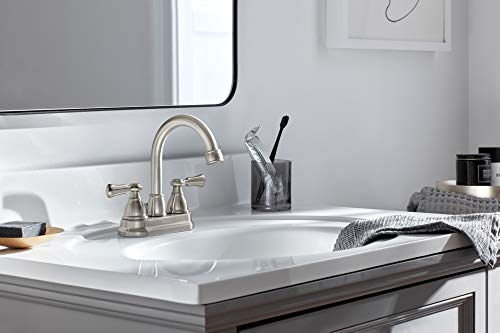 Peerless P2665LF-BN Elmhurst Two-Handle Bath Faucet Centerset, Brushed Nickel by Peerless - Used condition - Image 4