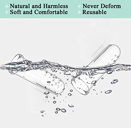 image for GDDP Dog Toothbrush for Dog Teeth Cleaning, Soft Silicone Finger Tooth