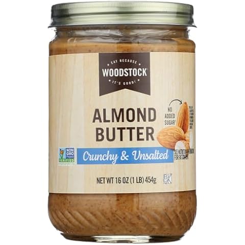 Woodstock Farms - All-Natural Almond Butter Crunchy Unsalted - 16 oz. Cover