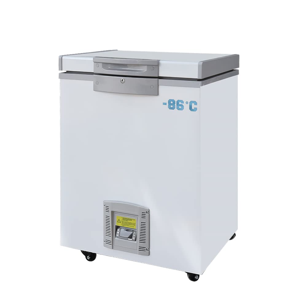 -86°C Ultra-Low Temperature Freezer 28L Lab Cryogenic Freezer -123 °F Samples Flash Freezer for Laboratory Samples Storage