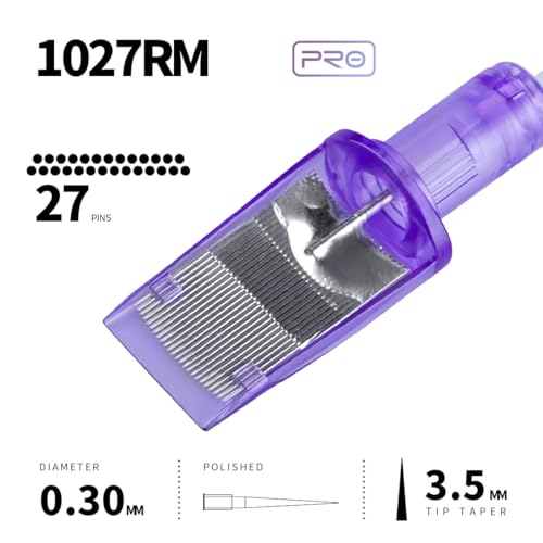 Image of Mast Pro Tattoo Cartridges 20Pcs Disposable Needles Curved Magnum 1027RM