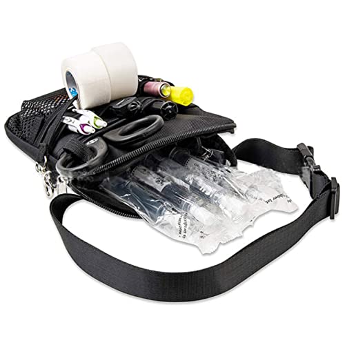 Pochette infirmière bandoulière en maille avec multiples compartiments pour outils médicaux - 6