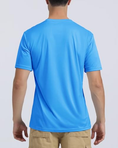 Boladeci Men's Swim Shirt Short Sleeve UPF 50+ Sun Protection SPF UV Moisture Wicking Lightweight Quick Dry Rash Guard4