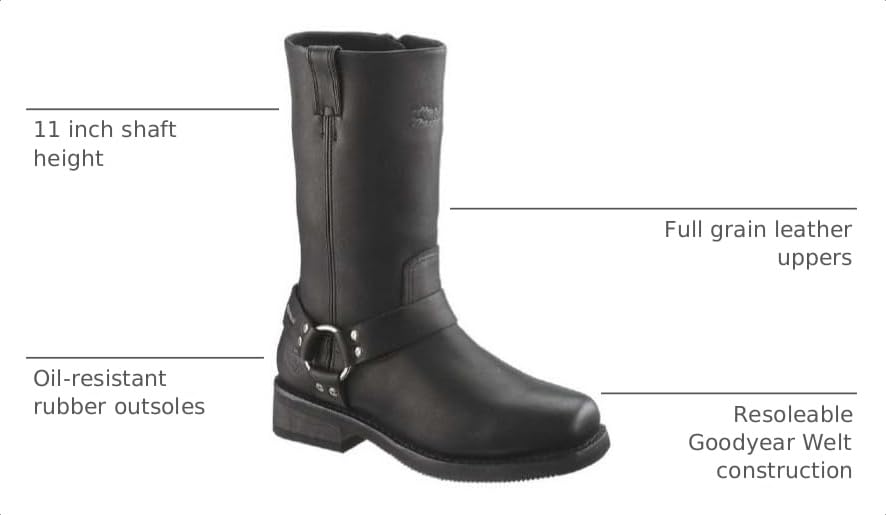 Harley-Davidson Mens Hustin Waterproof Harness Boot product thumbnail 4
