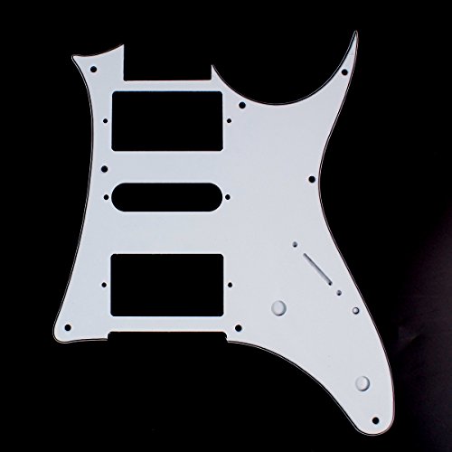Quality Guitar Pick Guard For Ibanez Ibanez RX750PM RX 750PM,HSH,3Ply White