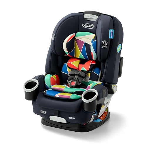 Graco 4Ever DLX 4-in-1 Car Seat, Infant to Toddler Car Seat, with 10 Years of Use, Rear-Facing, Forward-Facing, Highback and Backless Booster Seat, Geo Pop