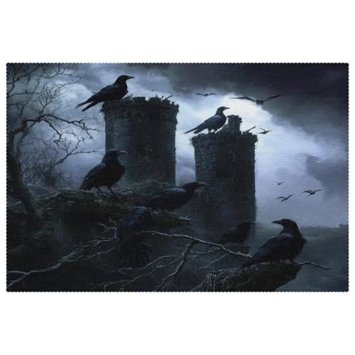 Sets de table Halloween lavables et résistants à la chaleur - 2
