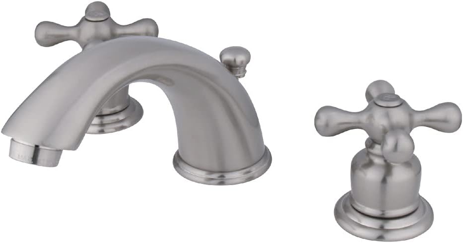 Kingston Brass KB972X Victorian Widespread Lavatory Faucet with Cross Handle, Polished Brass