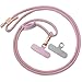 SURPHY Phone Lanyard for Cellphone Case, Phone Strap Crossbody with 2 Pack Tether Tab, Premium Metal Buckles, Cellphone Lanyard Crossbody for Women and Men, Pink & Purple