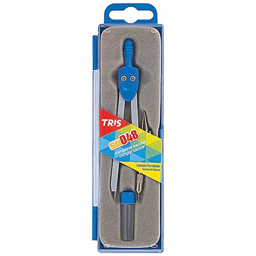 Compasso Tris Su048 com Tiralinhas Estojo 1 Unidade