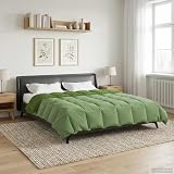 mzdioop Sommerdecke Gepolstert Grün 200 x 240 cm Mikrofaser Steppdecke Atmungsaktiv Leicht Zweiseitig Für Schlafzimmer Kinderzimmer Sommer Ganzjahr Komfort