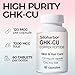 GHK-Cu Copper Peptide Supplement, 120mcg High-Purity Supplement for Skin & Hair, Enteric-Coated for Maximum Absorption, Vegan & Gluten-Free (60 Count)