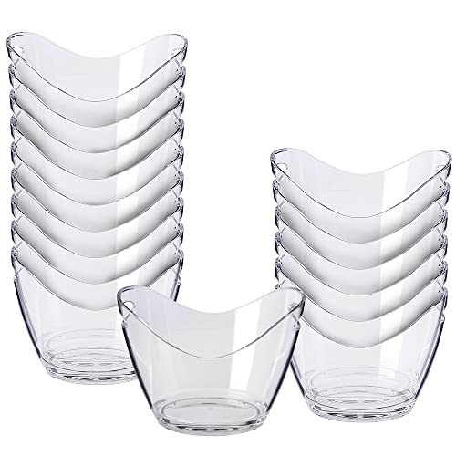 Ice Buckets For Parties - Clear Acrylic Ice Bucket 3.5 Liter - Good For 2 Wine, Champagne Or 4 Beer Bottles - 16Pk Bulk #TOP4