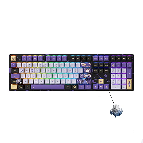 Genshin Impact Official Keqing Driving Thunder Mechanical Keyboard (TTC Quicksilver Switches)