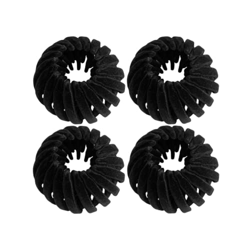 4Pcs Bird Nest Magic Hair Clip, Hair Ties Hair Clips For Women, Hair Scrunchies Hair Accessories for Women, Hair Bun Maker Ponytail Holder Hair Bands, Birds Nest Hair Clips