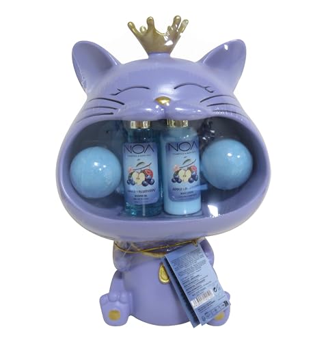 Set de Baño NOA con bombas efervescentes y loción corporal hidratante de arándano