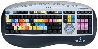 Bella Pro Series 3.0 Editing Keyboard for Avid Media Composer, with USB Ports, for Mac & Windows.