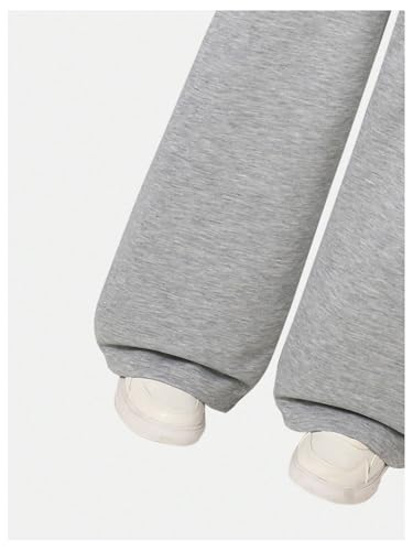 GORGLITTER Girl's Wide Leg Sweatpants High Waisted Baggy Track Sweat Pants4