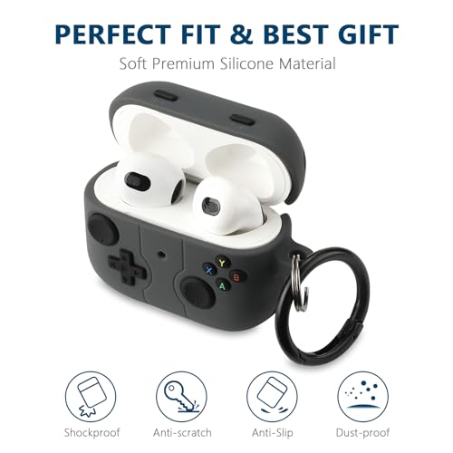 Image of [2Pack] Gedicht for Airpods 3rd Generation Case, Funny 3D Cartoon Game Console Design Silicone Soft Cases for Airpods 3rd Case Cover, with Keychain Kids Women Men for Airpods 3 Case