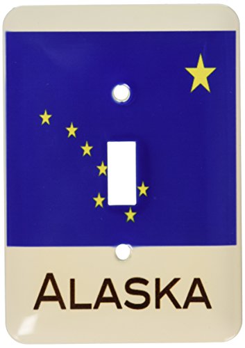 Interrupteur à bascule motif drapeau de l'Alaska 3dRose lsp_107352_1 pour décoration murale