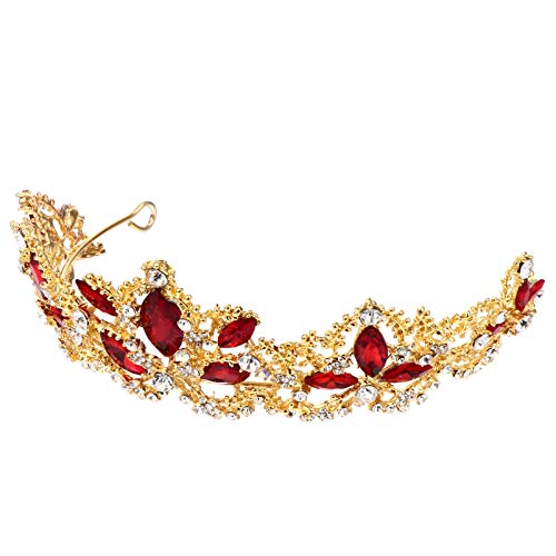 FRCOLOR Cristal Strass Casamento de Noiva Tiara Coroa Tiara Nupcial Do Casamento Headpiece Peruca Ve