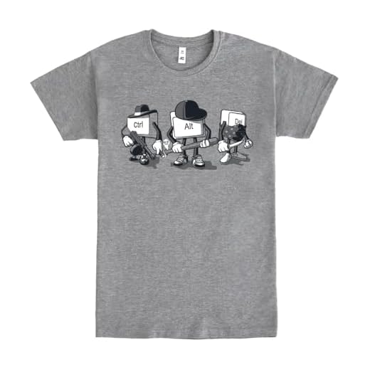 Pampling Camiseta de Manga Corta, 85% Algodón, Ropa Unisex para Hombres y Mujeres en 5 Tallas, Camiseta Gris, Modelo Computer Mafia (M)