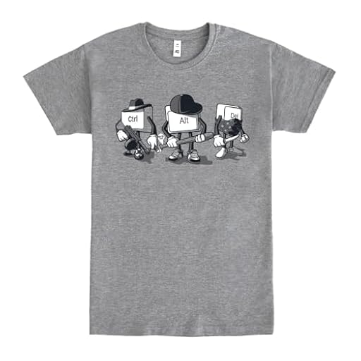 Pampling Camiseta de Manga Corta, 85% Algodón, Ropa Unisex para Hombre y Mujer, Serigrafiada con Cuello Redondo y Corte Recto, Color Gris (Computer Mafia, XL) | Ya disponible en tu tienda friki favorita! En mundofriki.es! Pampling Camiseta de Manga Corta, 85% Algodón, Ropa Unisex para Hombre y Mujer, Serigrafiada con Cuello Redondo y Corte Recto, Color Gris (Computer Mafia, XL) | Ya disponible en tu tienda friki favorita! En mundofriki.es!