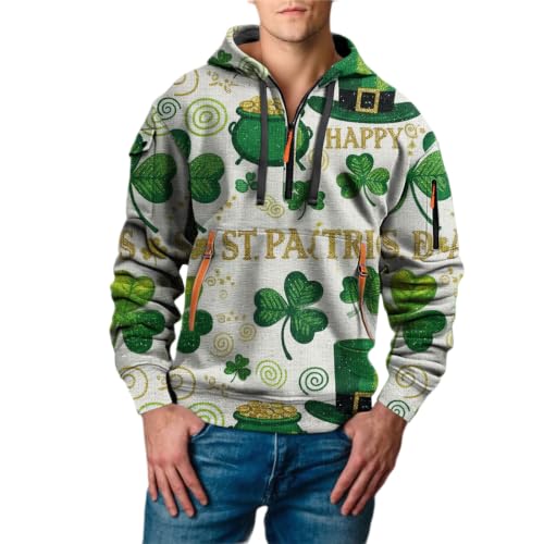 Sudadera con media cremallera hombre talla grande, solución ligera contra el sol en verano XL