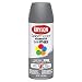 Krylon Colormaster Indoor/Outdoor Aerosol Paint, 12 oz, Deep Gray