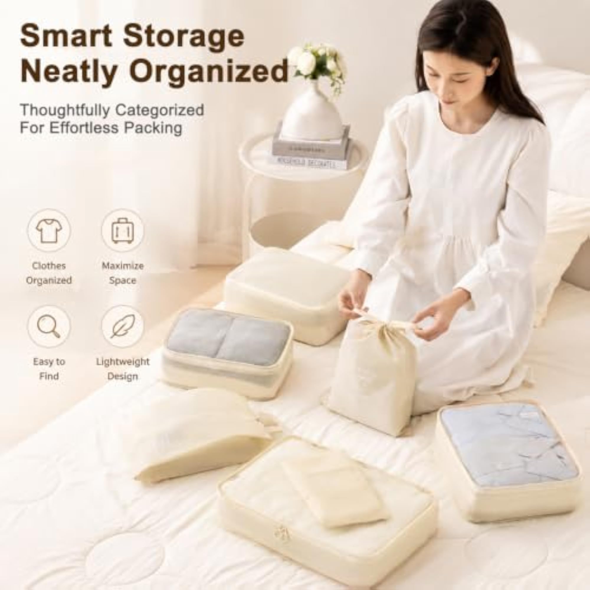 8 Set Travel Organizer Pouch Set for Storage