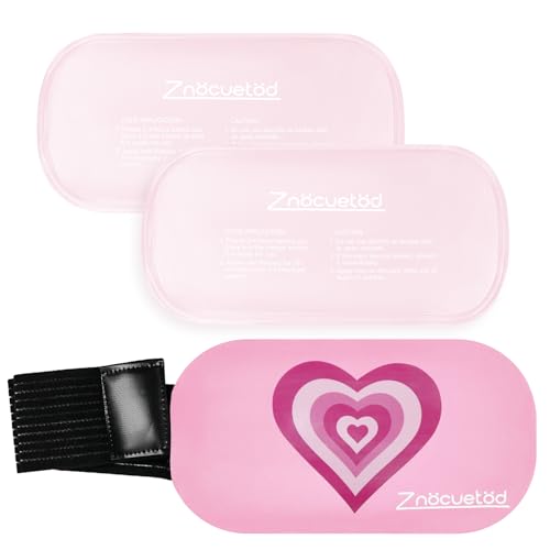 Image of Gel Ice Packs for Injuries Reusable 2 Packs Hot Cold Gel Wrap with Strap