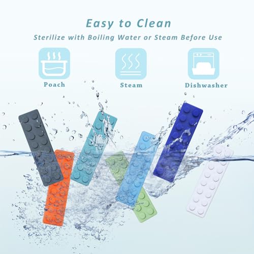 Image of Olugu Chewing Necklace for Kids Sensory, Blocks Sensory Necklace for Chewing Boys Girls with Autism, ADHD, Teething, Biting, Chewing Needs, Silicone Chewy Necklace Sensory for Reduce Anxiety -7 Pack