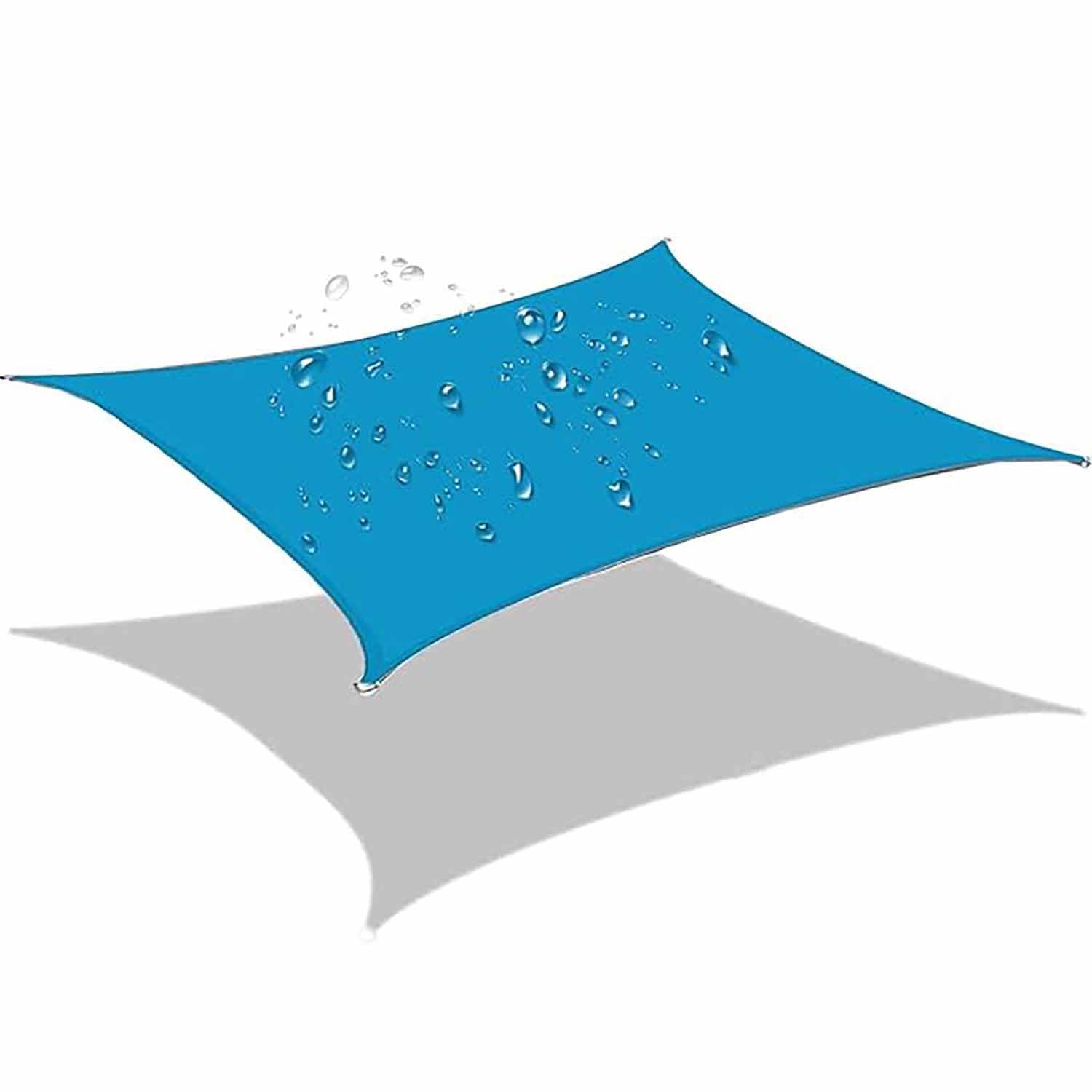 Ffsaacol Rectangle Sun Shade Sail Canopy, Shade Sail Canopy Awning 98% UV Protection, Sun Shades Outdoor Patio Waterproof, for Garden, Yard (We Make Custom Size) 9, 7x7 Feet/2x2m