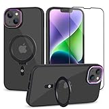 ✅【iPhone 14 Plus Case Magsafe】Starker Magnet für schnelleres und gleichmäßiges kabelloses Laden, maximiert die 15W Ausgangsleistung von Magsafe. Funktioniert nahtlos mit dem gesamten Magsafe-Zubehör. Ultrastarke Magnetkraft für festere Befestigung.
