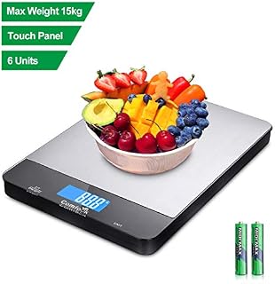 Food Scale,Comfook 15kg Digital Kitchen Scale Weight Grams and Oz for Baking