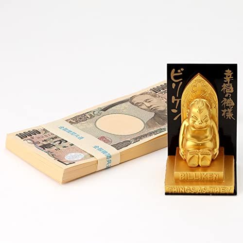 Amazon ビリケン 像 開運 金運アップ 開運 運気上昇 置物 100万円札束 付き お金 レプリカ 宝くじ 開運グッズ オブジェ ビリケン像 置物 オブジェ オンライン通販