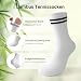 FALARY Bambus Socken Herren 43-46 Tennissocken 12 Paar Sportsocken Weiß