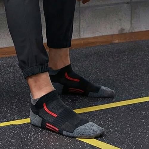 Image of Sockscarving Feel The Comfort Ankle Socks For Men Cotton, Gym Socks For Men WorkOut Breathable Low Cut Sports Socks With Heel Tab, Moisture Wicking, Pull On & Stretchable Free Size