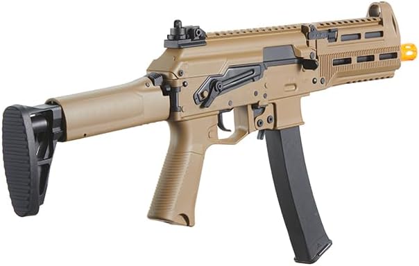 Lancer Tactical PPK-20 Gen 3 Nylon Polymer Compact AEG Airsoft SMG w/Programmable Fast Trigger & MOSFET (Foldable Stock)