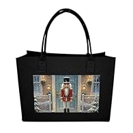 Premium Felt Travel Tote Bag: Crafted from high-quality felt, it’s durable, stylish, and available in multiple attractive colors. Foldable for easy storage, it saves space when not in use Large Capacity 15.7"x11.8"x5.9": This cute personalized Vintag...