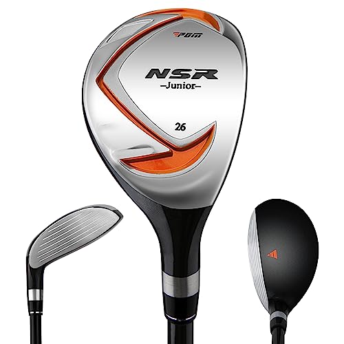 PGM Golf Club Set - 9 Pieces Junior Complete Golf Club Set for Kids Children - Right Handed - Driver(#1), Hybrid, Iron(#7,#9,#S), Putter, Golf Stand Bag - Image 5