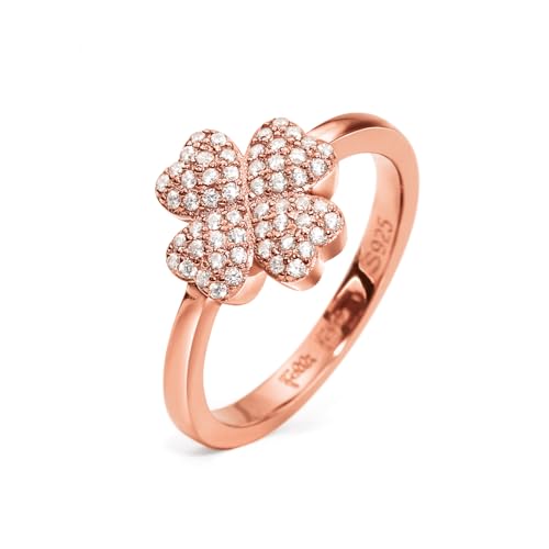 Folli Follie 3R19S006RC Women's Sterling Silver Ring Pink Size 12