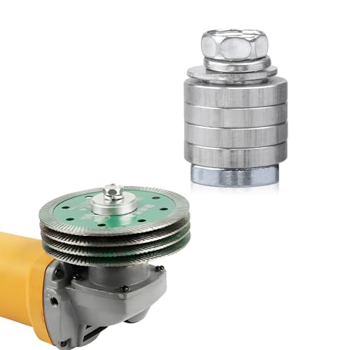 Image of Angle Grinder Slotting Conversion Kit for 100mm Grinder, Carbon Steel Wall Chaser Adapter, Multi-Disc Groove Cutting Head for Wiring Channel and Pipe Slotting