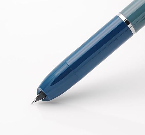 Vista 12 de OASO K016 - Juego de pluma estilográfica retráctil de 0.020 in con 4 cartuchos de tinta azul, escritura suave para estudiantes escolares